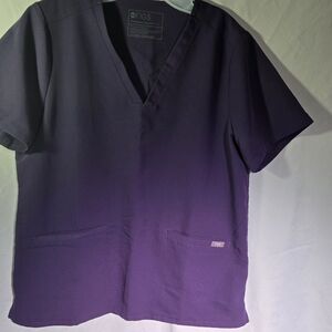 Purple Shadow Casma™ - Three-Pocket Scrub Top